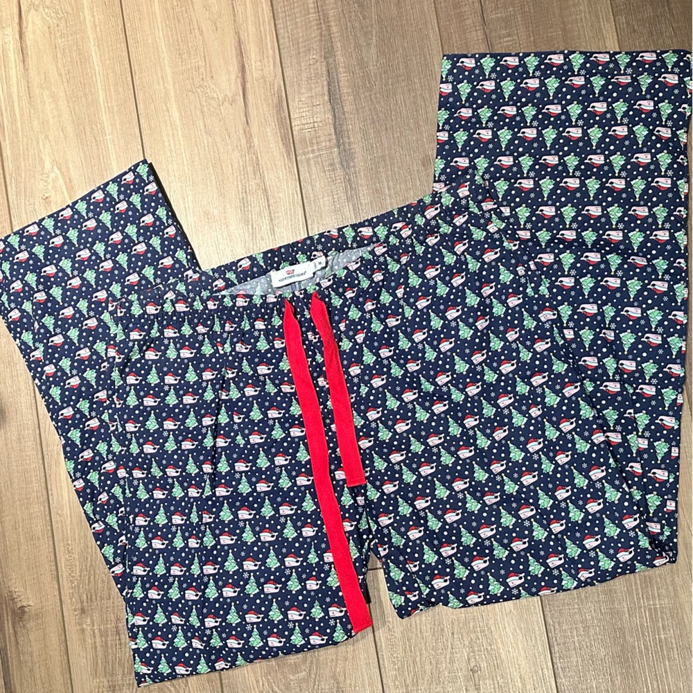 Women s Vineyard Vines Christmas Longe Pants w/Drawstring Size Medium